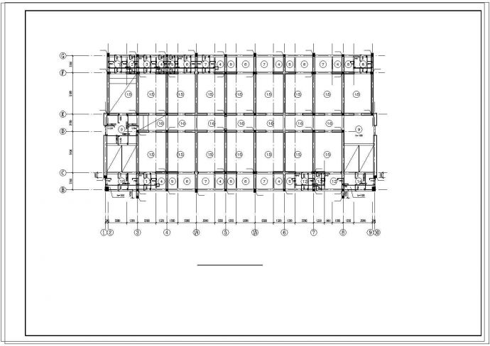 某小学食堂和宿舍楼cad结构施工设计图_图1
