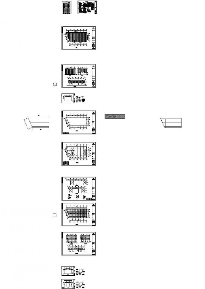 伟明工贸有限公司单层轻型钢结构厂房设计cad全套结构方案图（含设计说明）_图1