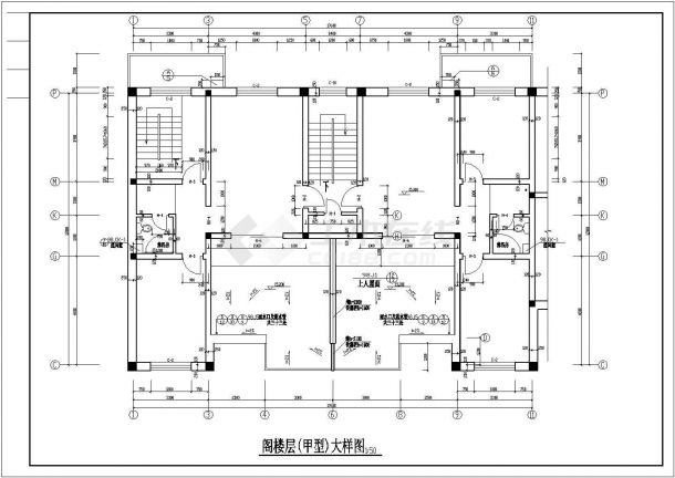 【苏州】某地欧式多层住宅全套建筑施工设计cad图纸-图二