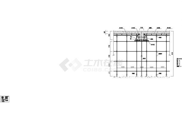 现浇钢筋混凝土框架结构多层工业厂房设计施工cad图纸-图二