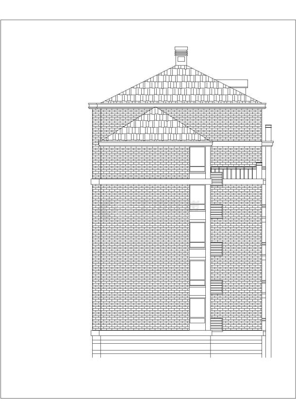 成都市某新建小区19+7层两栋民居住宅楼平立剖面设计CAD图纸-图一