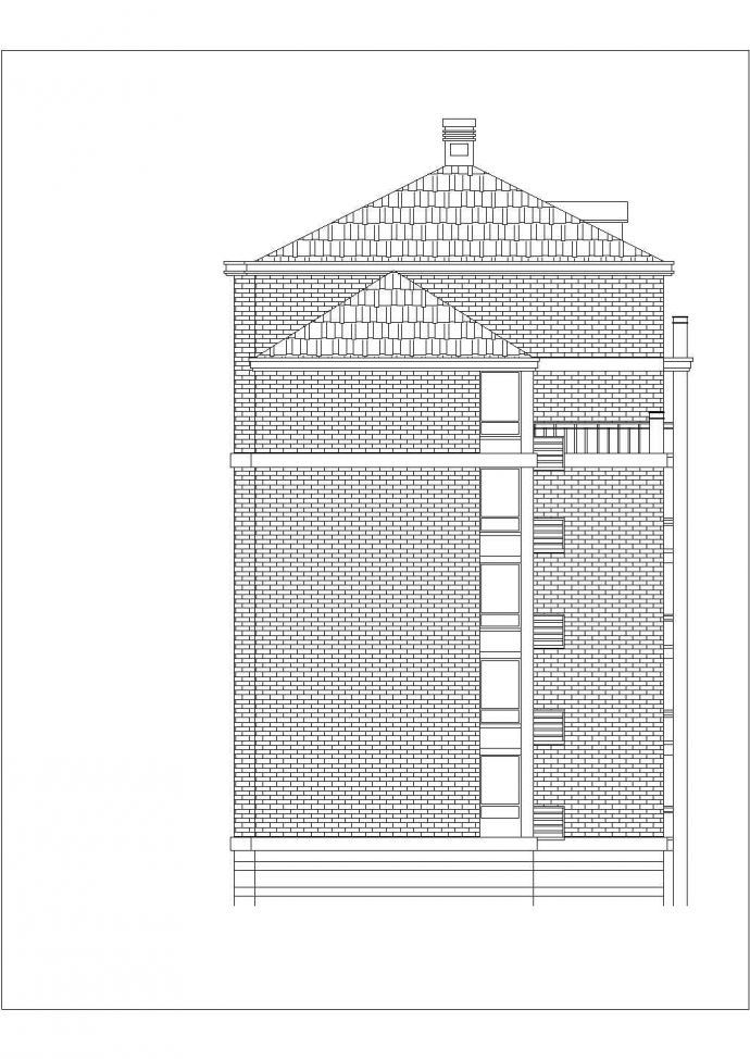成都市某新建小区19+7层两栋民居住宅楼平立剖面设计CAD图纸_图1