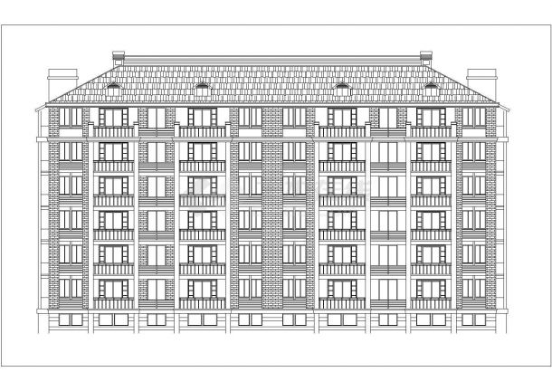 成都市某新建小区19+7层两栋民居住宅楼平立剖面设计CAD图纸-图二