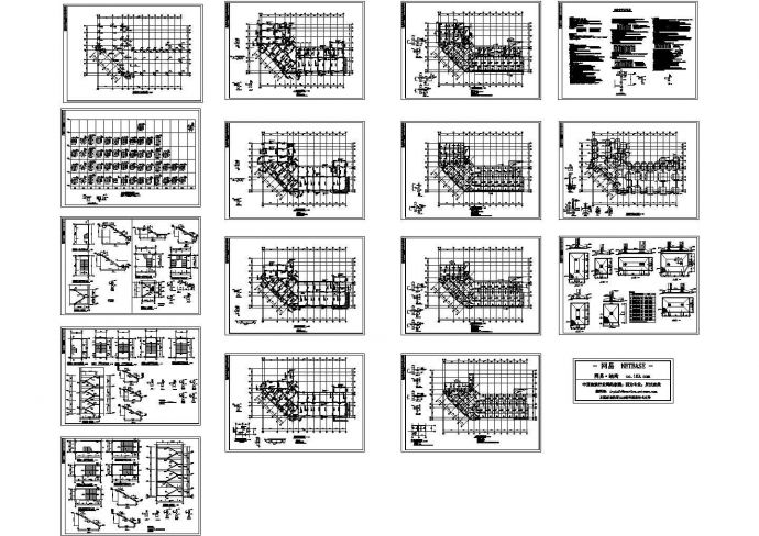 某四层砼框架结构办公楼设计cad全套结构施工图纸（含设计说明）_图1