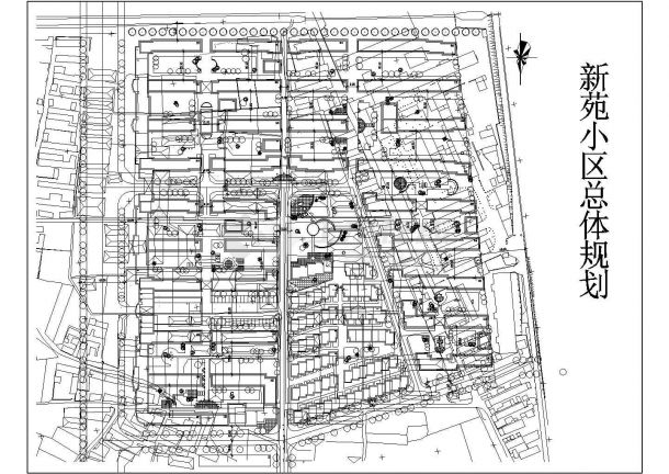 总用地10.10公倾住宅总户数2171户小区总体规划总平面图 西环路东立面图cad 图纸-图二