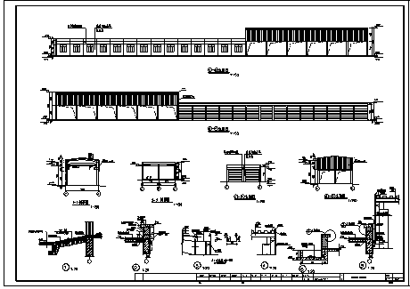厂房设计_某市工业园区某单层砼钢厂房建筑施工cad图（含两栋设计图）-图二