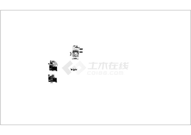 天鹅造型喷泉施工大样图设计-图一