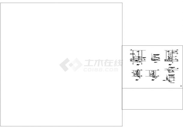 某体育馆训练馆平面设计cad施工图纸-图一