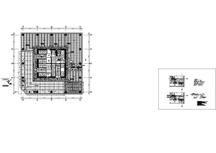 办公楼设计_[陕西]超高层办公楼喷淋及给排水管道专项cad施工图纸_图1