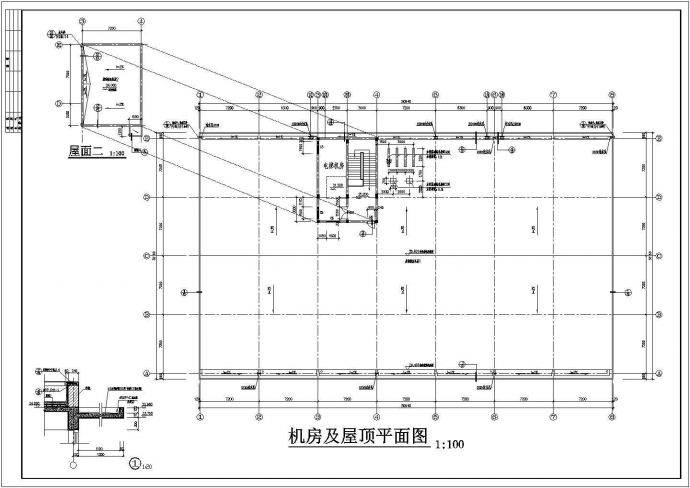 某五层电子综合楼框架结构设计cad施工图纸_图1