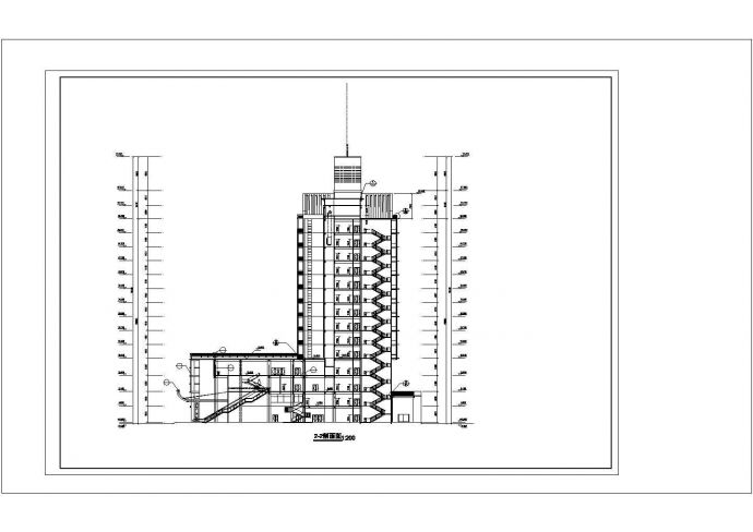 某五星级酒店建筑方案详细cad施工图纸_图1