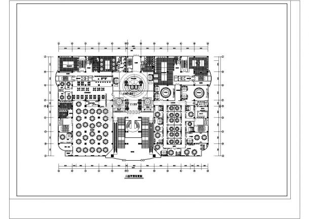 某五星级酒店建筑方案详细cad施工图纸-图二
