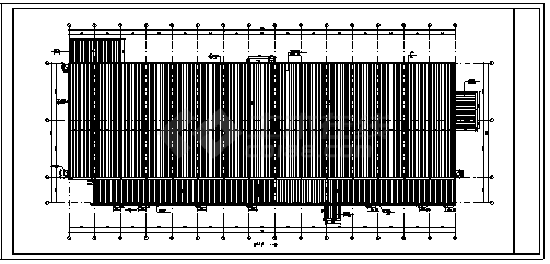厂房设计_某市单层钢结构生产厂房建施cad图纸-图二