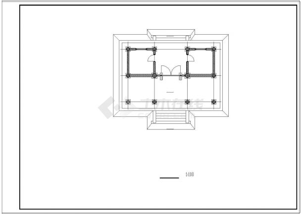 唐风古建cad建筑设计施工图-图一