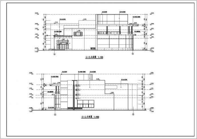 某城市休闲会所建筑设计cad图纸（含设计说明）_图1