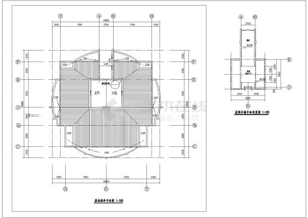 7500平米12层框混结构住宅楼平面设计CAD图纸（含地下室层）-图一