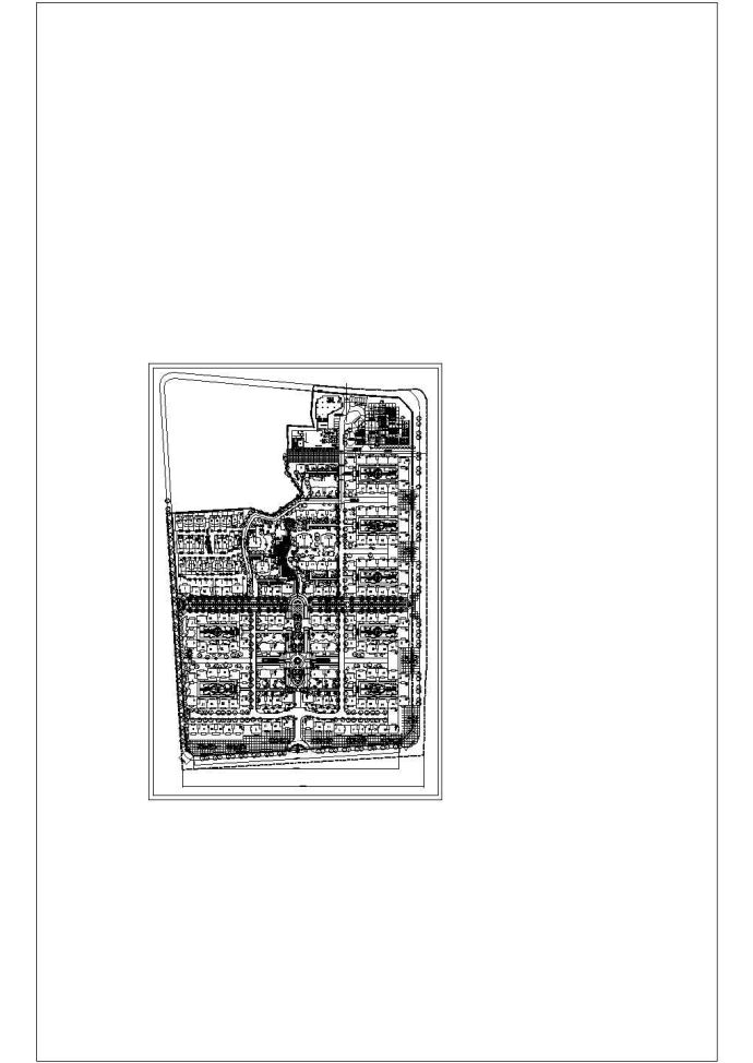 某住宅小区规划总平面CAD图纸设计_图1