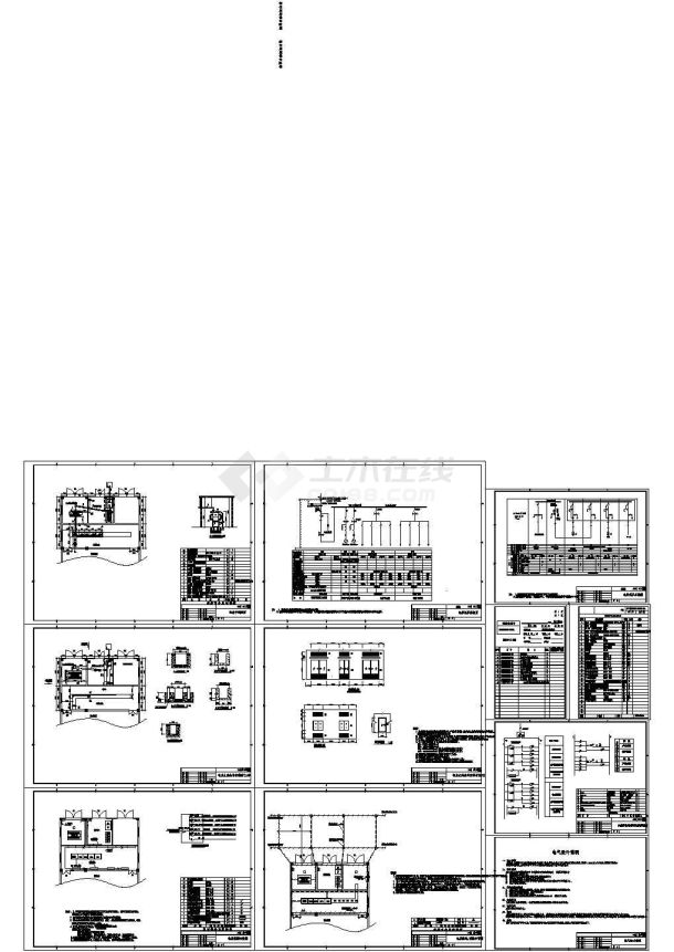 10KV有载调变配电工程施工cad图，共十张-图一