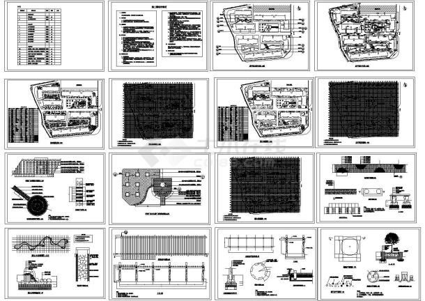 某医院景观设计施工图全套CAD-图二