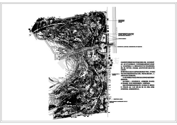 某植物园植物配置建筑设计全套完整大样图CAD平面图-图一