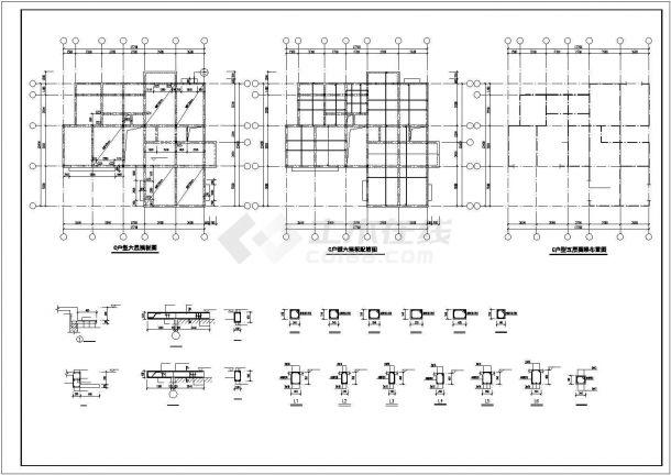 某6跃7砖混结构设计CAD图纸-图一