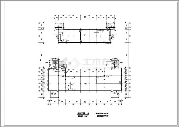某大学礼堂CAD建筑平面设计图施工图-图二