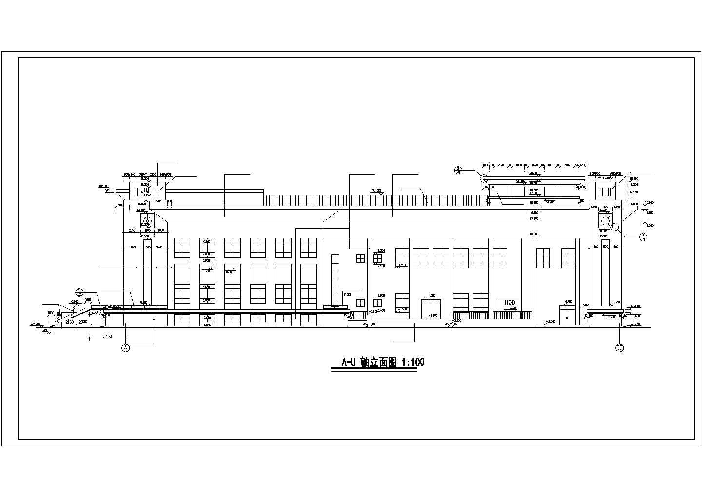 某大学礼堂CAD建筑平面设计图施工图