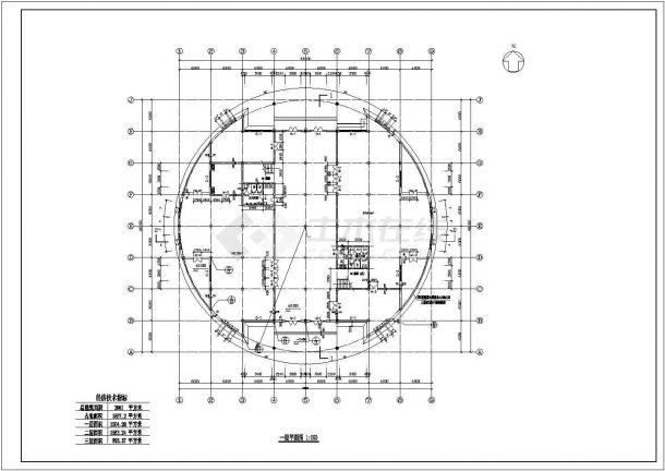 某会所CAD建筑平面设计图施工图纸-图一