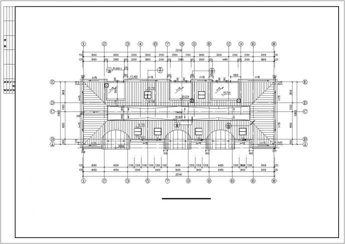 某安置小区2800平米五层砖混结构住宅楼建筑设计CAD图纸（含阁楼）_图1