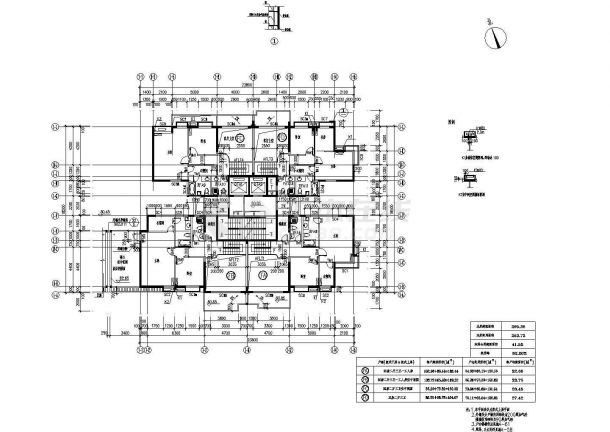 某住宅小区建筑结构施工图纸(含人防工程)CAD版-图二