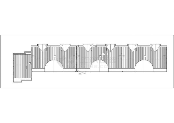 5100平米6层砖混结构住宅楼全套建筑设计CAD图纸（含车库层）-图一