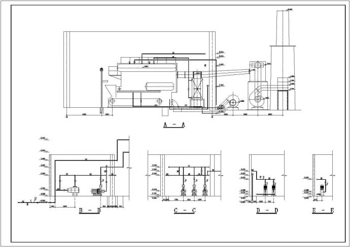 某省小型锅炉房建筑CAD布置图_图1