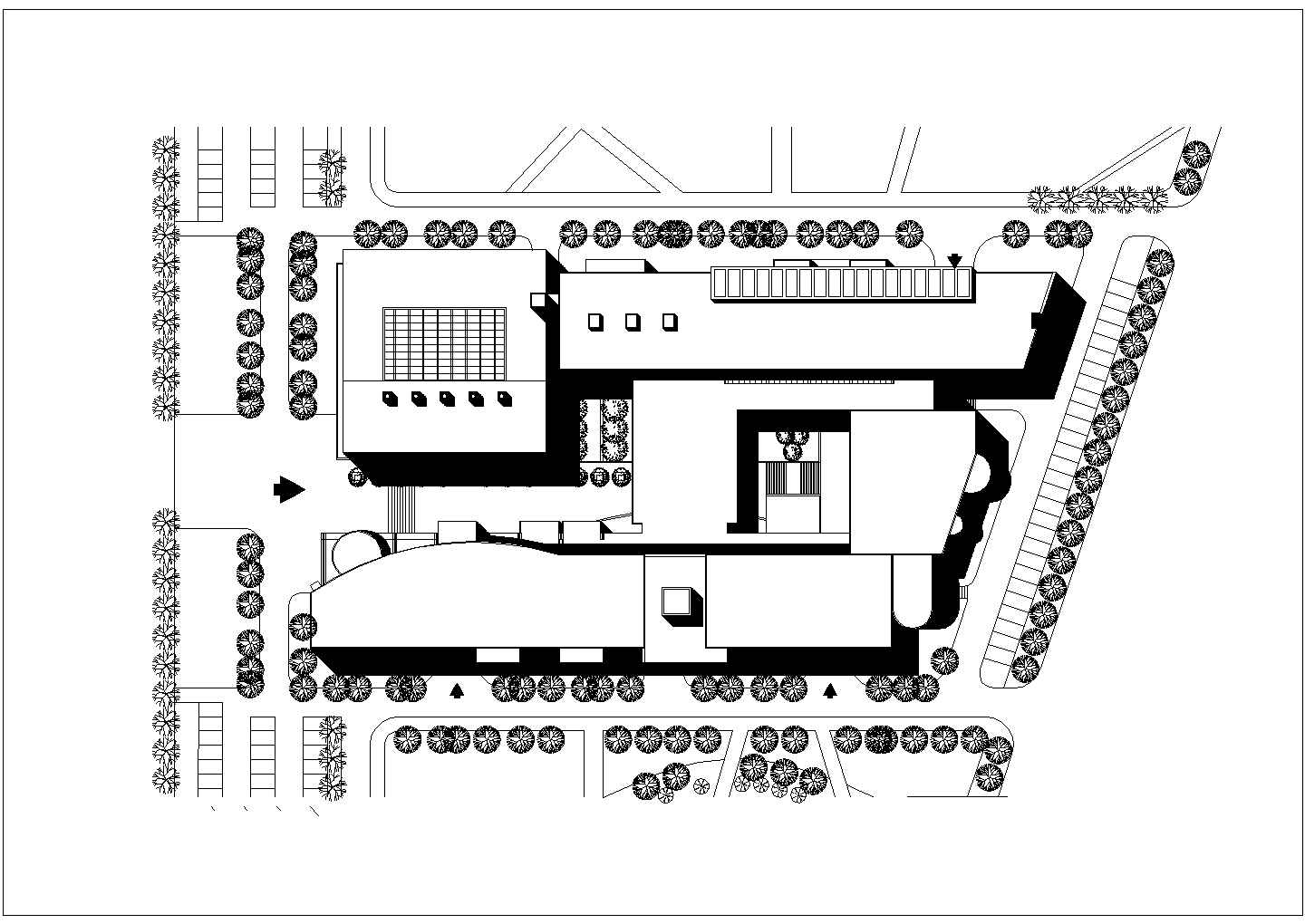 某大学教学楼建筑施工设计CAD图纸 内含节点大样及说明方案设计
