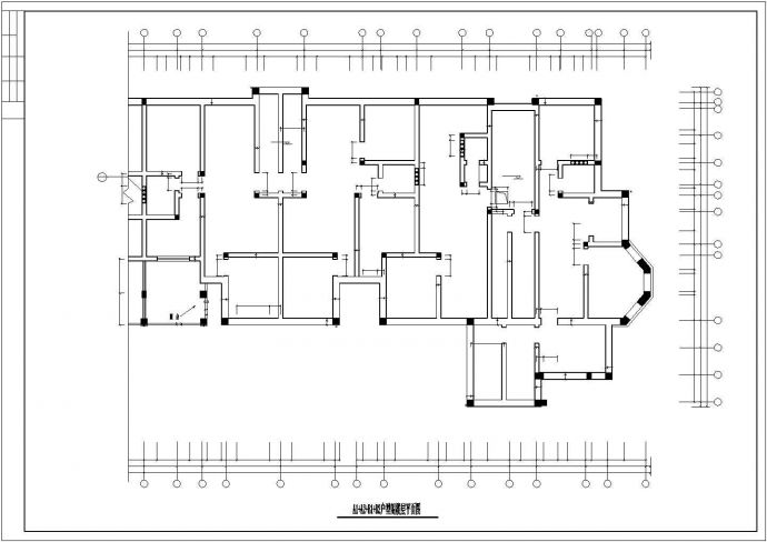 5230平米五层框混结构住宅楼其他建筑设计CAD图纸（含阁楼和车库层）_图1