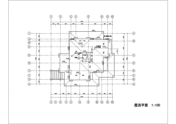 江苏太平精致别墅设计方案图_图1
