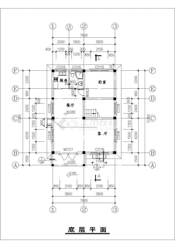 芜湖市某现代化村镇3层砖混结构乡村自建楼建筑设计CAD图纸-图一