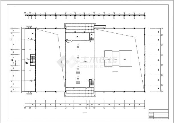 2层4450.74平米羽毛球排球篮球中心建筑方案图-图二