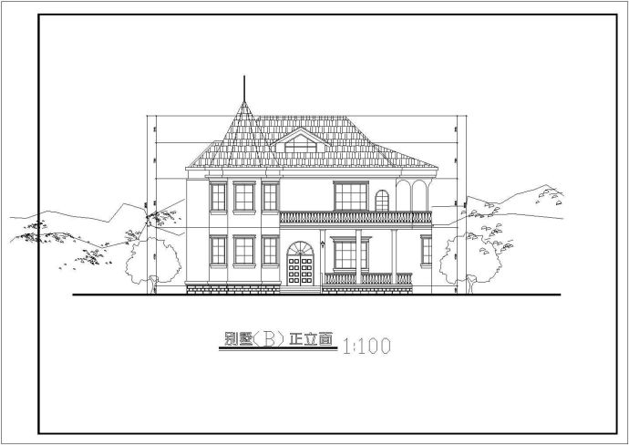 某沿街商业及别墅设计平面图_图1