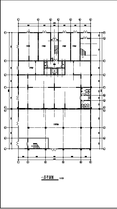 哈尔滨三套小高层住宅楼建筑设计施工cad图纸（含说明）-图一