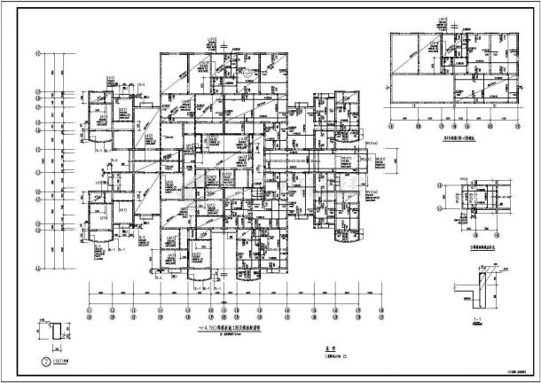 某农村中医院结构设计全套CAD图-图二