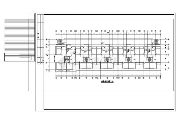 无锡市天海花园居住区6层砖混住宅楼建筑设计CAD图纸（三栋楼）-图二