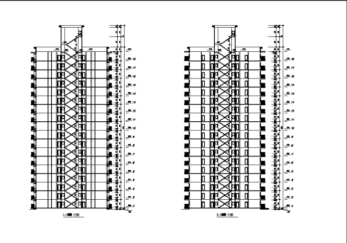 三套学校住宅楼建筑设计施工cad图纸（含设计说明）_图1