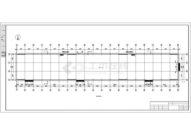 某24米跨钢结构铆工车间建筑结构设计图-图二