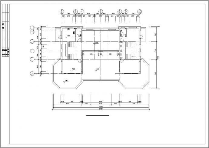 某地区高级私人别墅建筑结构方案设计施工CAD图纸（含效果图）_图1