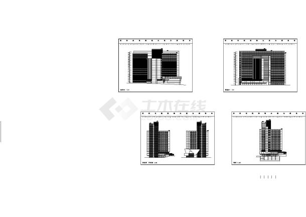 安徽省编辑出版大厦全套建筑施工设计cad图纸（含设计说明）-图二
