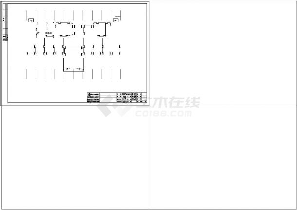 [施工图][山东]邹城市宏瑞商务中心水暖电设计结构设计全套cad图纸（含VRV空调系统）-图二