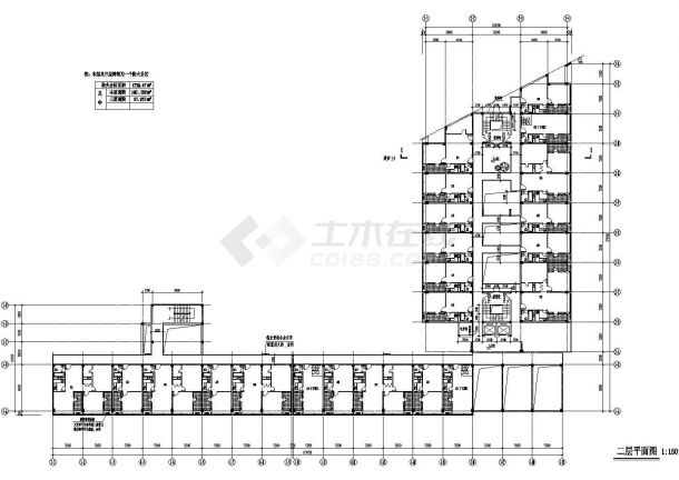 [成都]某七层办公楼建筑施工cad图（含效果图、初设等）-图二