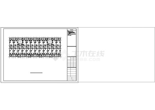 [重庆]四层砖混结构宿舍楼结构设计cad施工图纸-图二