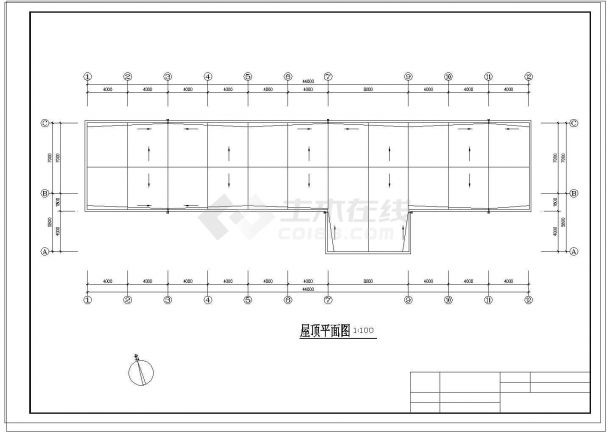 土木工程毕业设计_【南京】五层框架结构中学教学楼毕业设计cad图纸（含建筑、计算书）-图二