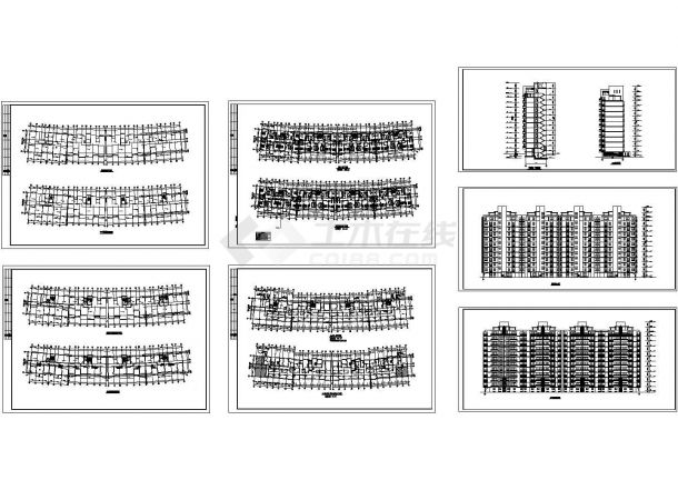 某高层住宅楼建筑设计方案CAD版-图一